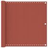 vidaXL Balcony Screen Terracotta 90x600 cm HDPE