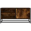 vidaXL TV Cabinet Smoked Oak 80x34.5x40 cm Engineered Wood and Metal