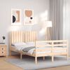 vidaXL Bed Frame without Mattress 120x200 cm Solid Wood