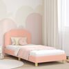 vidaXL Children's Bed Frame with Headboard Pink 90 x 190 cm