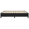 vidaXL Bed Frame without Mattress Black Super King Faux Leather