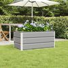 vidaXL Planter Light Grey 100 x 50 x 45 cm Galvanised Steel