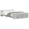 vidaXL Bed Frame without Mattress Concrete Grey 150x200 cm King Size