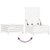 vidaXL 10 Piece Garden Sofa Set White Solid Wood Pine