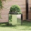 vidaXL Planter Silver 60 x 60 x 50 cm Galvanised Steel
