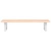 vidaXL Basin Shelf Wall Mounted Steel and Solid Wood Oak