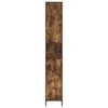 vidaXL Bathroom Cabinet with Drawer Smoked Oak 31.5 x 33 x 190 cm