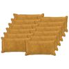 vidaXL Cushion Cover 12 pcs HOUTEN Yellow 40 x 80 cm Microfiber Fleece