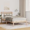 vidaXL Bed Frame Brown 90 x 200 cm Solid Pine Wood