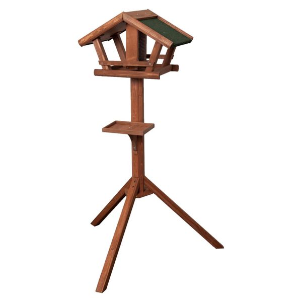 FLAMINGO Bird Table with Stand Mimir 44x30x123 cm Natural