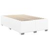 vidaXL Bed Frame without Mattress White Full Faux Leather