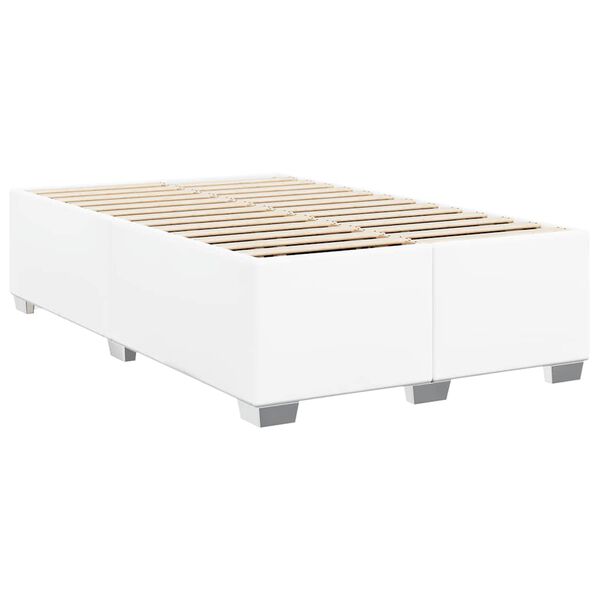 vidaXL Bed Frame without Mattress White Full Faux Leather