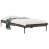vidaXL Bed Frame without Mattress Brown Oak 90x190 cm