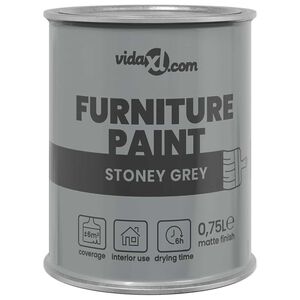 vidaXL Furniture Paint Grey 10 x 10 x 12.2 cm Wall Print