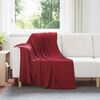vidaXL Throw Blankets 6 pcs Bordeaux Red 170 x 130 cm Fleece