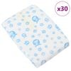 vidaXL Disposable Dog Diaper Male 30 pcs White L