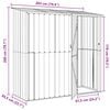 vidaXL Garden Sheds Brown 203 x 85.5 x 200 cm Metal