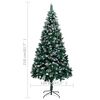 vidaXL Artificial Christmas Tree with Pine Cones and White Snow 210 cm
