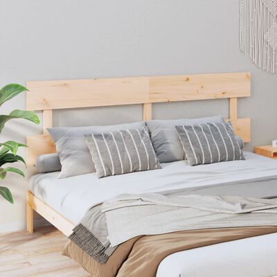 vidaXL Bed Headboard 204x3x81 cm Solid Wood Pine