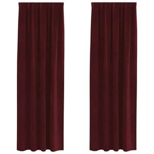 vidaXL Blackout Curtains 2 pcs Wine Red 140 x 225 cm Velvet