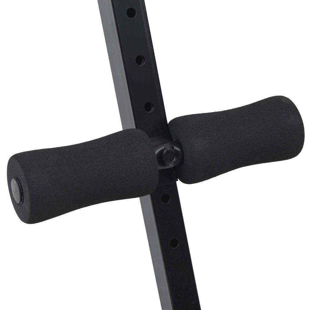 vidaXL Sit Up Bench 150 kg Foldable and Height Adjustable 48-68 cm Steel