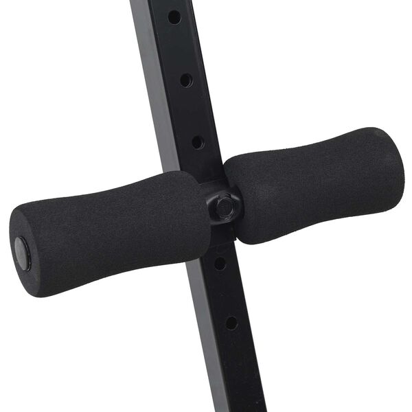 vidaXL Sit Up Bench 150 kg Foldable and Height Adjustable 48-68 cm Steel