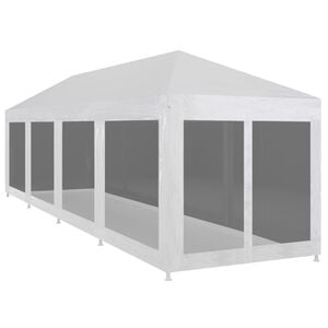 vidaXL Party Tent with 10 Mesh Sidewalls 12x3 m