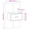 vidaXL Wall-mounted Bedside Cabinets 2 pcs Smoked Oak
