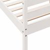 vidaXL Bed Frame without Mattress White 120x200 cm Solid Wood Pine