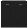 vidaXL Sideboard with Drawer Black Oak 78 x 38 x 80 cm Engineered Wood