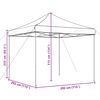vidaXL Foldable Party Tent Pop-Up Terracotta 292x292x315 cm