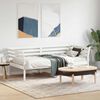 vidaXL Day Bed without Mattress White 75x190 cm Small Single Solid Wood Pine