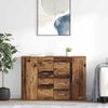 vidaXL Sideboards with Drawer Corona 2 pcs Old Wood 59 x 39 x 80 cm