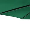 vidaXL Garden Parasol with LEDs and Steel Pole Green 225x225x212cm