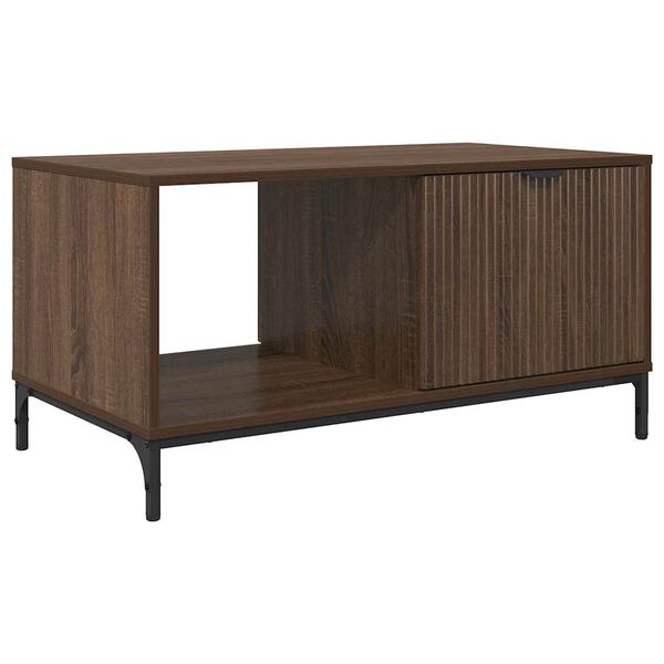 vidaXL Coffee Table Brown oak 90 x 49 x 46 cm Engineered wood