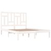 vidaXL Bed Frame without Mattress White 140x190 cm Solid Wood Pine