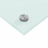 vidaXL Kitchen Backsplash White 80 x 50 cm Tempered Glass