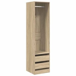 vidaXL Wardrobe with Drawers Sonoma Oak 50x50x200 cm Engineered Wood