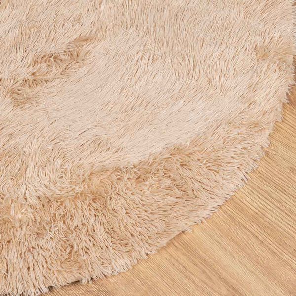 vidaXL Shaggy Rug High Pile NAVARRA Beige 200x200 cm Polyester