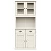 vidaXL Highboard VIGO White 78x40x175 cm Solid Wood Pine