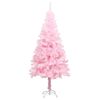 vidaXL Artificial Pre-lit Christmas Tree with Ball Set Pink 180 cm PVC
