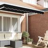 vidaXL Awning Valance Black 230 x 20 cm Canvas