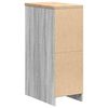 vidaXL Garage Storage Cabinet Grey Sonoma 30x51x85 cm Solid Wood Pine