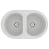 vidaXL Kitchen Sink White 78 x 47 x 20.5 cm Granite