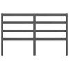 vidaXL Bed Headboard Grey 141x4x100 cm Solid Wood Pine