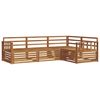 vidaXL Outdoor Sofa Set 4 pcs Natural Solid Acacia Wood