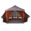 vidaXL Family Tipi Tent Folding Grey and Orange 508 x 470 x 300 cm