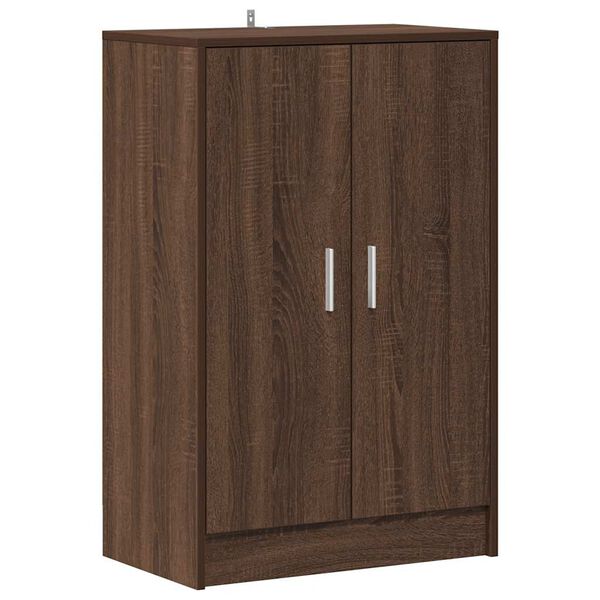 vidaXL Shoe Cabinet Brown Oak 60x35x92 cm Engineered Wood
