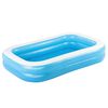 Bestway Family Rectangular Inflatable Pool 262x175x51cm Blue and White