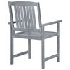 vidaXL Garden Chairs 2 pcs Grey Solid Acacia Wood